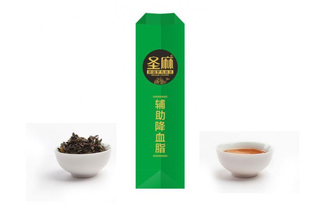圣麻罗布麻茶系列包装设计