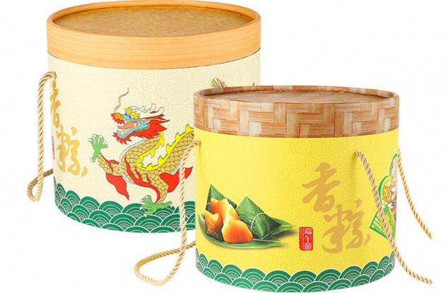 香粽礼盒圆筒盒包装设计